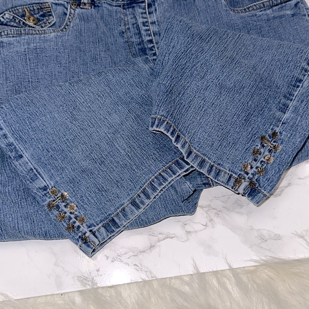 Ruby Rd. Blue cropped Jeans size 8 - Picture 6 of 7